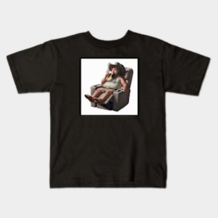 The Recline of Western Civilization Kids T-Shirt